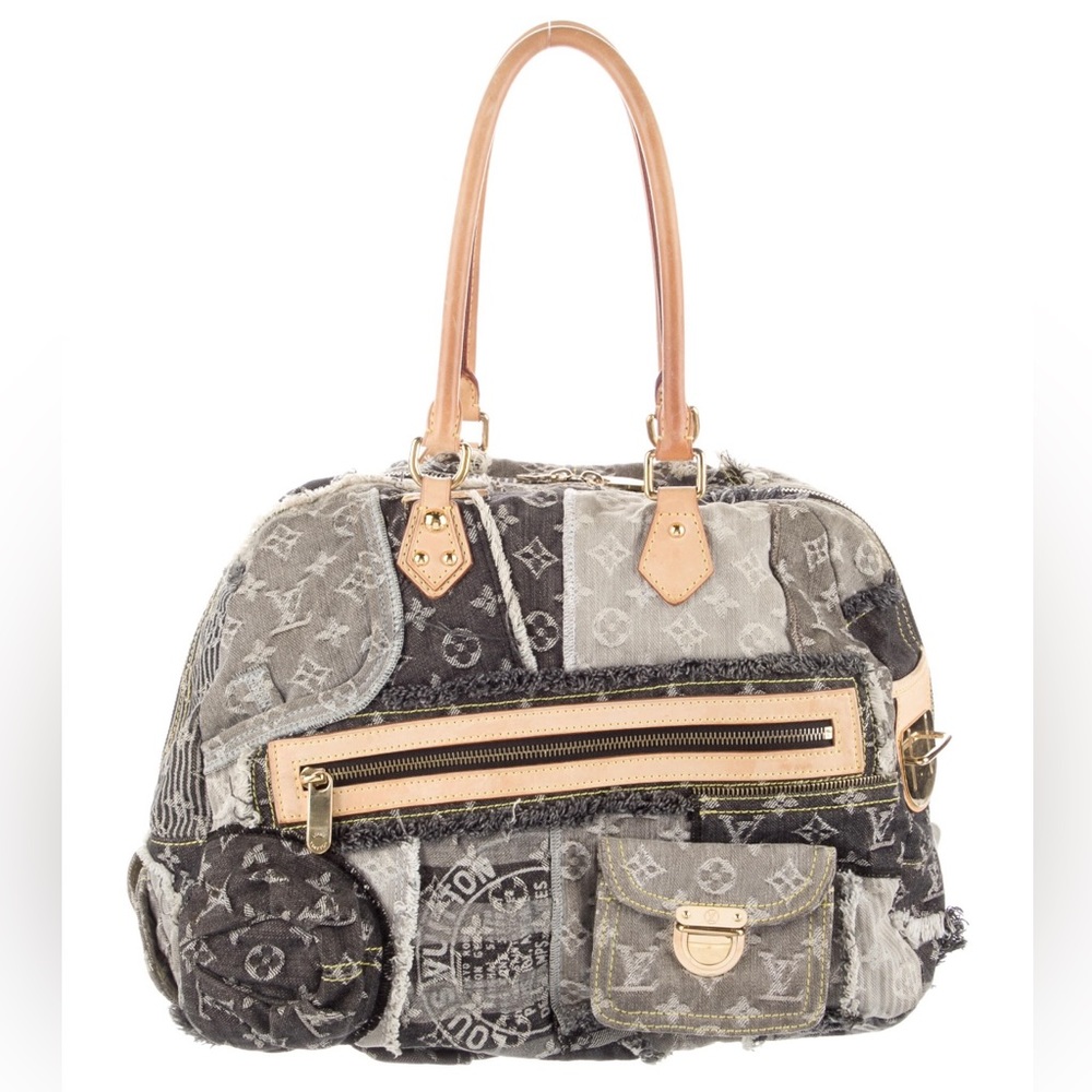 Denim Patchwork Bowly Bag - image 3